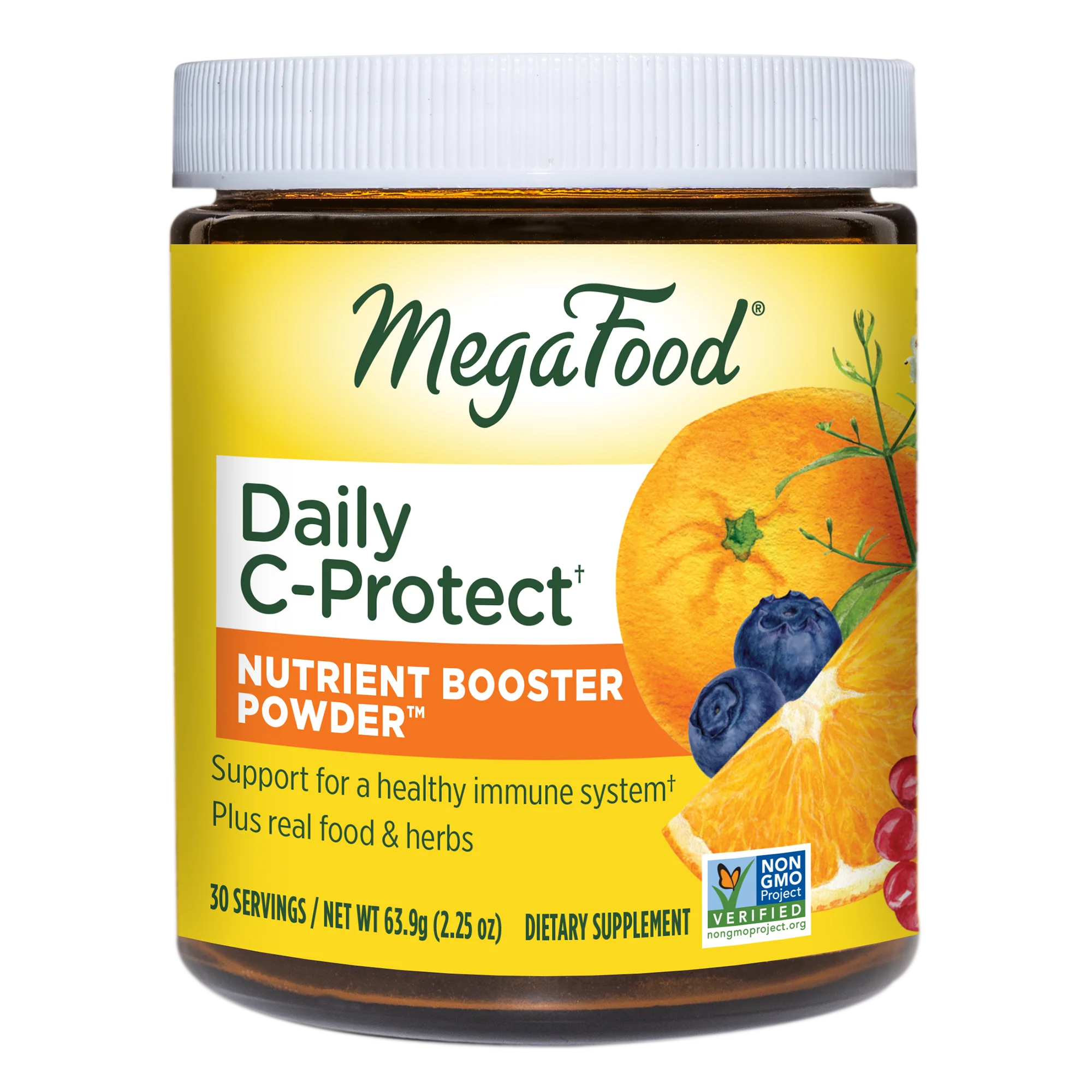 Daily C-Protect Nutrient Booster Powder - Mineral Supplement, 30 Day / 30ct / MegaFood - Food Based Vitamins & Supplements