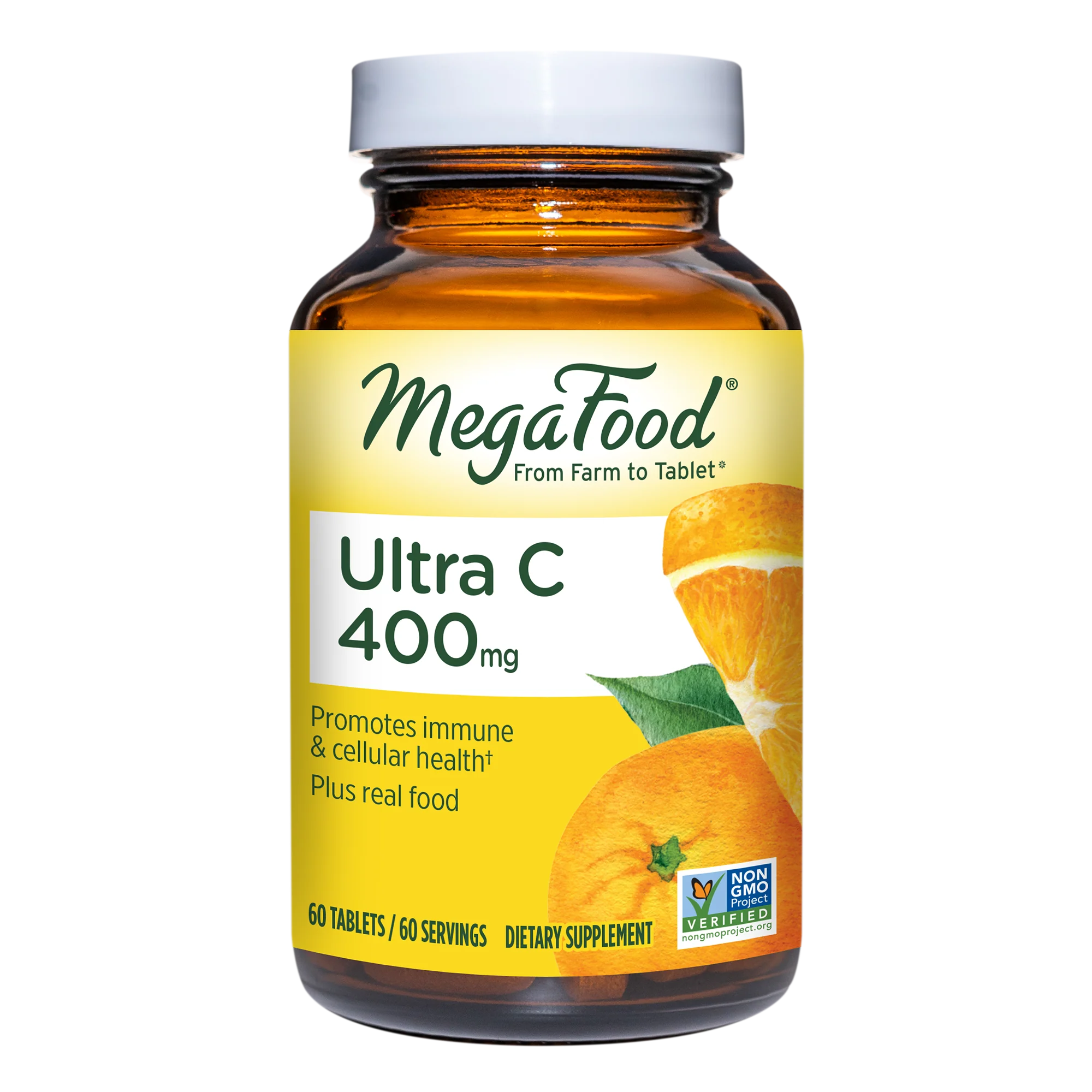 Ultra C-400 mg - Mineral Supplement, 90 Day / 90ct / MegaFood - Food Based Vitamins & Supplements