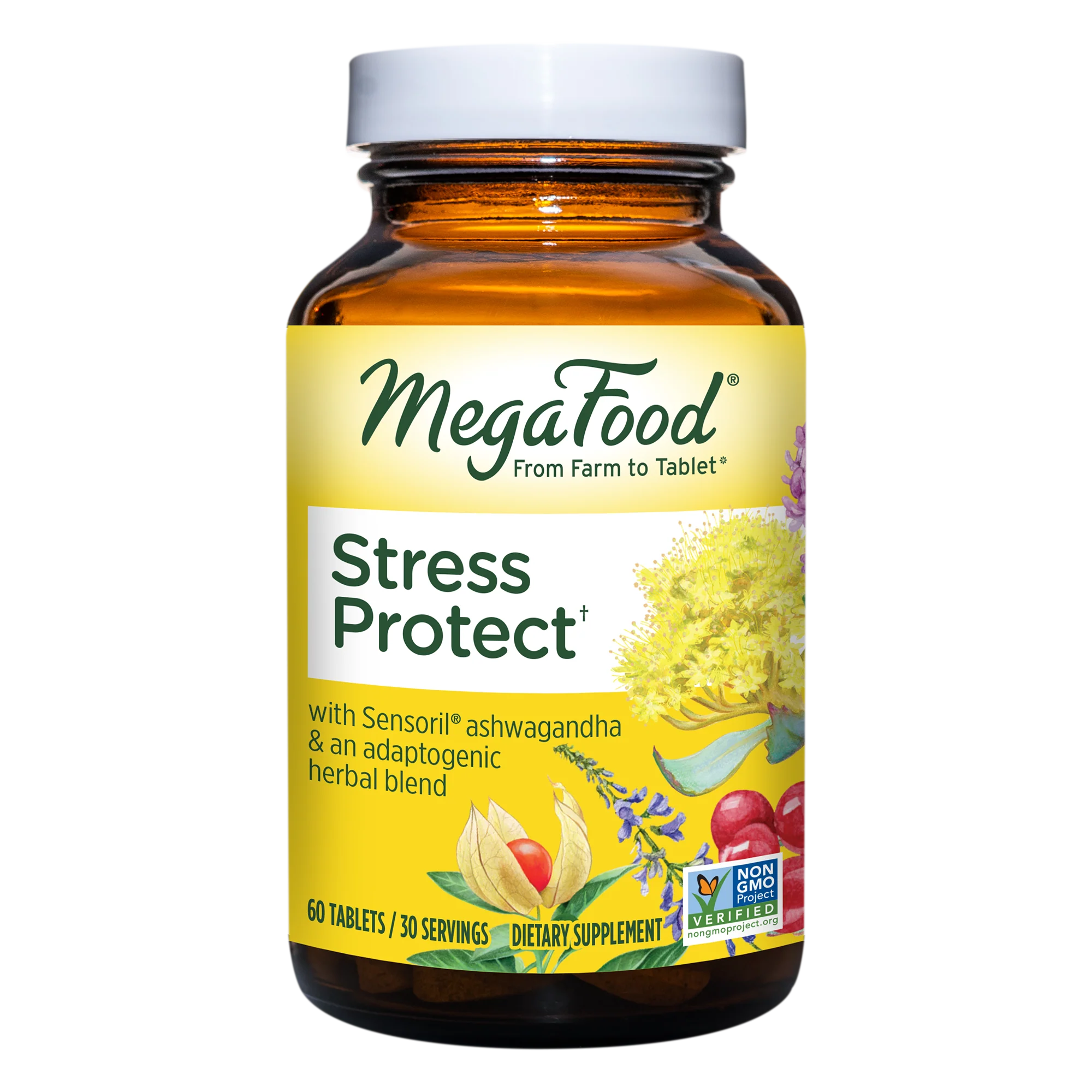 Stress Protect - Mineral Supplement, 30 Day / 60ct / MegaFood - Food Based Vitamins & Supplements