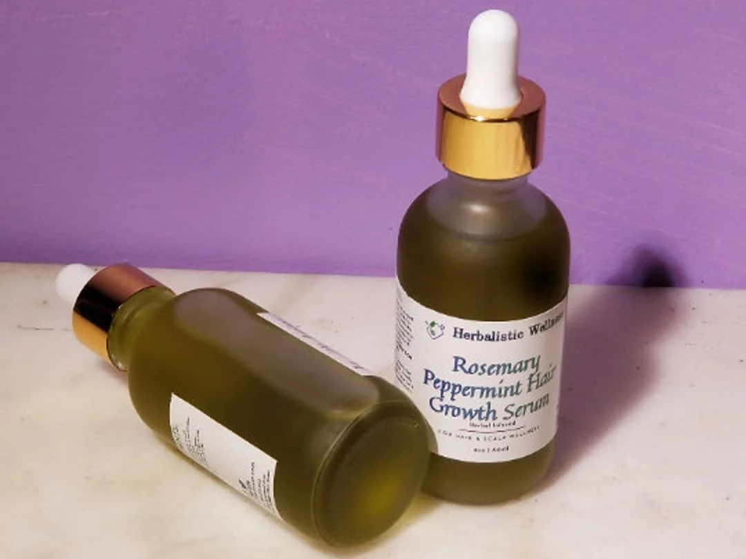 Rosemary Peppermint Hair Serum by HerbalisticWellness