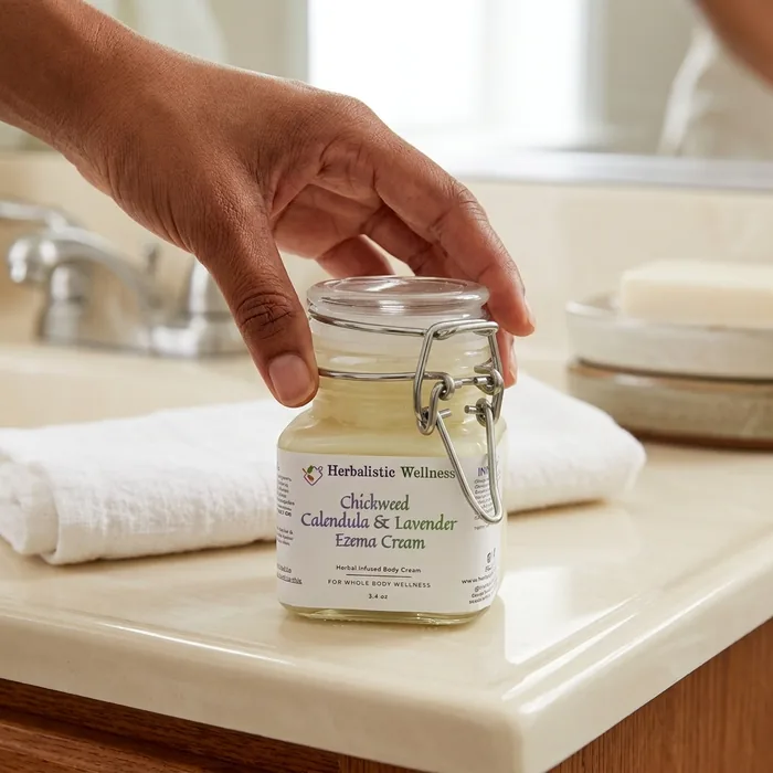 Chickweed Calendula and Lavender Cream jar