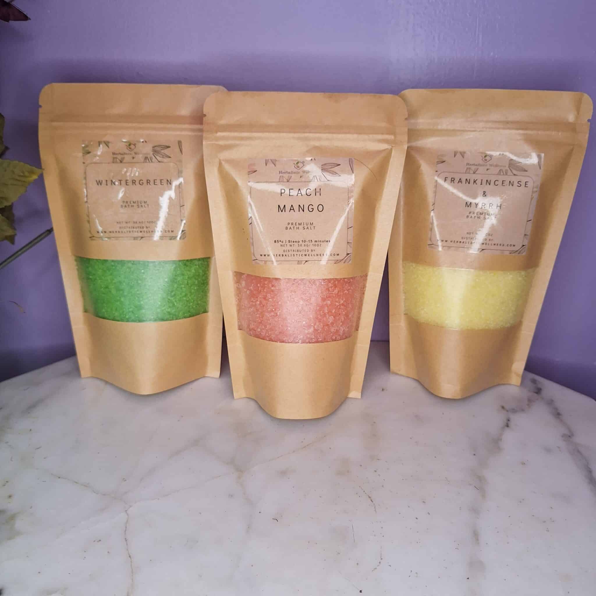 Herbal Infused Bath Salts Collection