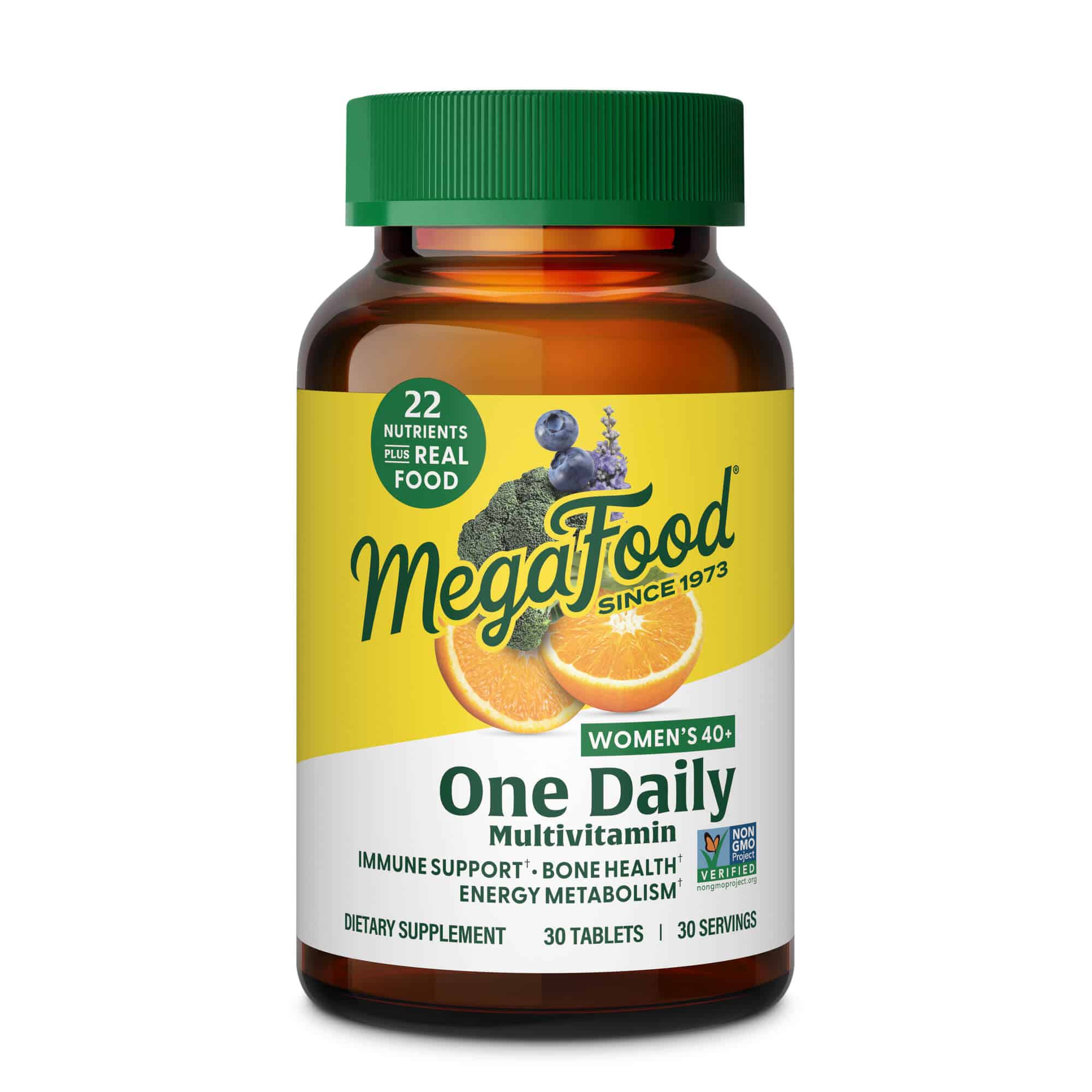 Women’s 40 One Daily Multivitamin, 30 Day / 30ct / MegaFood – Food Based Vitamins & Supplements