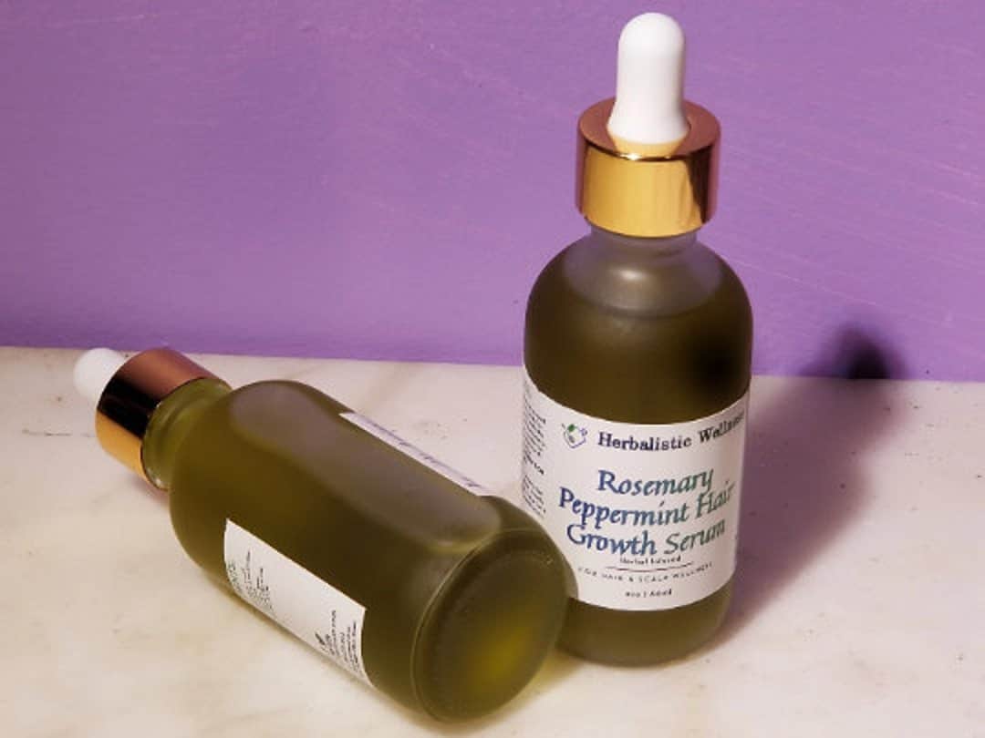 Rosemary Peppermint Hair Serum by HerbalisticWellness